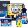 Finish Starter pack - Ultimate Plus All in 1 kapsule do umývačky 25 ks Lemon Soľ 1,5 kg Leštidlo 400 ml Osviežovač Čistička do umývačky 250 ml