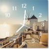 Nástenné sklenené hodiny Santorini 30x30 cm