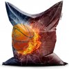 Sablio Sedací vak Basketbalová lopta - 200x140 cm