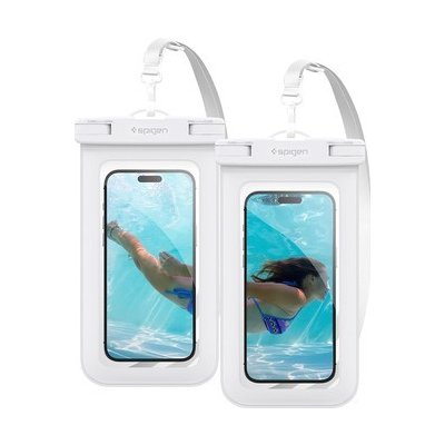 Púzdro Spigen Aqua Shield WaterProof Case A601 2 Pack, biele