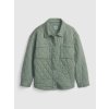 GAP Detská prešívaná košeľová bunda Zelená M Zelená Zelená