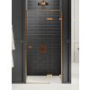 New Trendy Avexa Copper Brushed sprchové dvere 90 cm výklopné medená brúsená/priehľadné sklo EXK-3534
