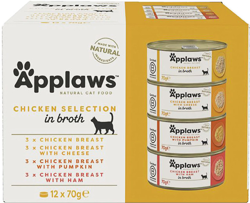 Applaws Cat Kuřecí výběr 12 x 70 g