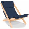 MarLiving Skladacie lehátko BREEZIO 02 z masívu/modré