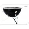 Přenosný gril na dřevěné uhlí s víkem 37 cm černá