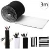 HomePRO AG380F Organizér káblov 3 m, čierna