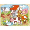 Woody Puzzle na doske ´´Africké domáce zvieratká´´, 91929