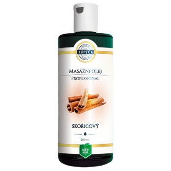 Topvet Professional skořicový masážny olej 200 ml