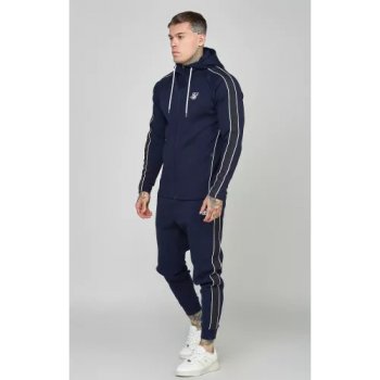 SikSilk ZipThrough Navy