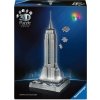 RAVENSBURGER Svietiace 3D puzzle Iconics: Empire State Building (Nočná edícia) 216 dielikov