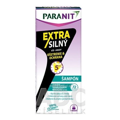 Paranit etra silný šampón 100 ml + hrebeň darčeková sada