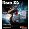 DF Models RACE X6 5ch RC vysielač MIX pre pásové vozidlá