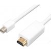 Savio CL-83 video kábel adaptér 1.8 m Mini DisplayPort HDMI White