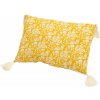 Amadeus les Petits Detský kvetinový vankúš horčica 20 x 30 cm