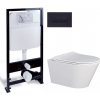 PRIM predstenový inštalačný systém s čiernym tlačidlom 20/0044 + WC MYJOYS MY1 + SEDADLO PRIM_20/0026 44 MY1