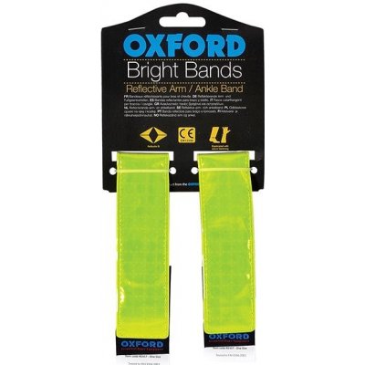OXFORD reflexné pásky Bright Bands na suchý zips, (žltá fluo, pár)