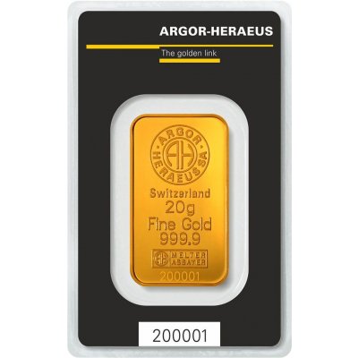 Argor-Heraeus zlatá tehlička 20 g