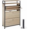 tectake 404540 botnik - industrial svetlé drevo, dub sonoma, 81 cm