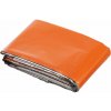 MFH fólia záchranná Alu 213x132 cm ORANGE / STRIEBORNÁ