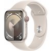 Apple Watch Series 9 GPS + Cellular 45mm Starlight Aluminium Case with Starlight Sport Band - M/L - MRM93QC/A