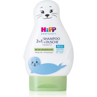 Hipp Babysanft Sensitive detský šampón na telo a vlasy Seal 200 ml