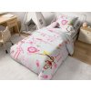 Obliečky do postieľky z Renforcé bavlny ZOO ružové 45×65 cm | 90×140 cm