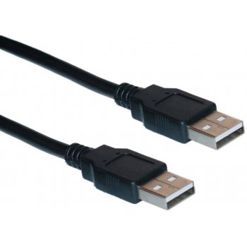 Crono CRUSBAMM propojovací USB 2.0 - A samec / A samec, 1,8m, černý