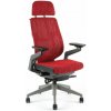 OFFICE PRO s.r.o. Kancelárska stolička Karme MESH, s podhlavníkom, červená melírovaná