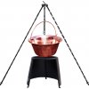 Perfect Cauldron kotlík na guláš meď 20 L 1,2 mm, Perfect Home klasický stojan na kotlíky a panvice 1,2 m, Perfect Home chránič plameňa 43 cm