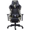 Herné kreslo Marvo CH-134, čierna, odnímateľné vankúšiky, polohovateľné, DOPREDAJ