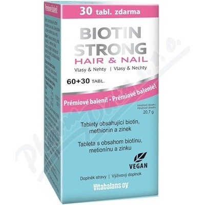 Biotin Strong Hair & Nail 60 + 30 tabliet