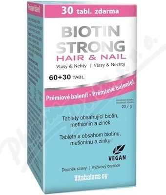 Biotin Strong Hair & Nail 60 + 30 tabliet