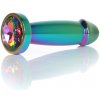 Plug-šperky Viacfarebný penis PLUG- Clear S