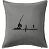 EKG Windsurfing - Vankúš 50x50 - 50x50 - Vrátane výplne ( Tmavosivý melír )