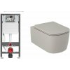 Súprava WC misa s pomaly sa sklápajúcim sedadlom Kludi Resa S 27WCSETO2, podomietková konštrukcia Kludi Unifix 79300