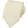 Quentino pánská kravata s jemnou strukturou smetanová ecru