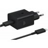EP-T4511XBE Samsung USB-C 45W cestovná nabíjačka + USB-C dátový kábel Black