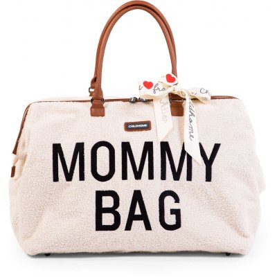 Childhome taška Mommy Bag Teddy Off White