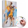 Maľovanie podľa čísel KOBE BRYANT 24 – nízka náročnosť 40x60 cm