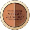 Paleta lisovaných rozjasňovačov Max Factor S0557003 zlatá Deep 11 g