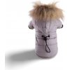 Surtep Animals Zimná bunda s kapucňou pre psa Sivá