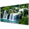 Obraz na skle Vodopád príroda 100x50 cm