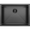 SAPHO ZENITH nerezový drez, univerzálna montáž, 600 x 450 mm, antracit, ZN6045B