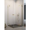 RADAWAY ESSENZA PRO GOLD KDD 80cm ľavé dvere do kombinácie / sprchový kút rohový, profil zlatý, sklo číre, 10096080-09-01L