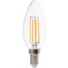 Žiarovka LED Filament sviečková E14 6W 3000K priehľadná 130lm/W VT-2327 (V-TAC)