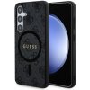 Guess PU Leather 4G Colored Ring MagSafe Samsung Galaxy S24 čierne