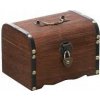DREVENÁ POKLADNIČKA SO ZÁMKOM 15X10X10 CM