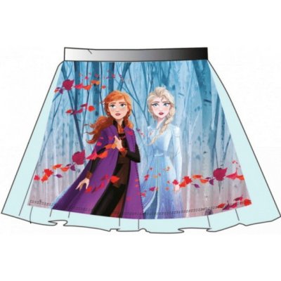 Sun City dievčenská sukne / sukienka Ľadové kráľovstvo / Frozen Anna a Elsa modrá