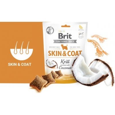Brit Care Dog Functional Snack Skin and Coat Krill 150 g