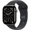 Apple Watch Series 11 Cellular (46mm) Bridlicovo šedý titán s čiernym športovým remienkom S/M MFD14MP/A